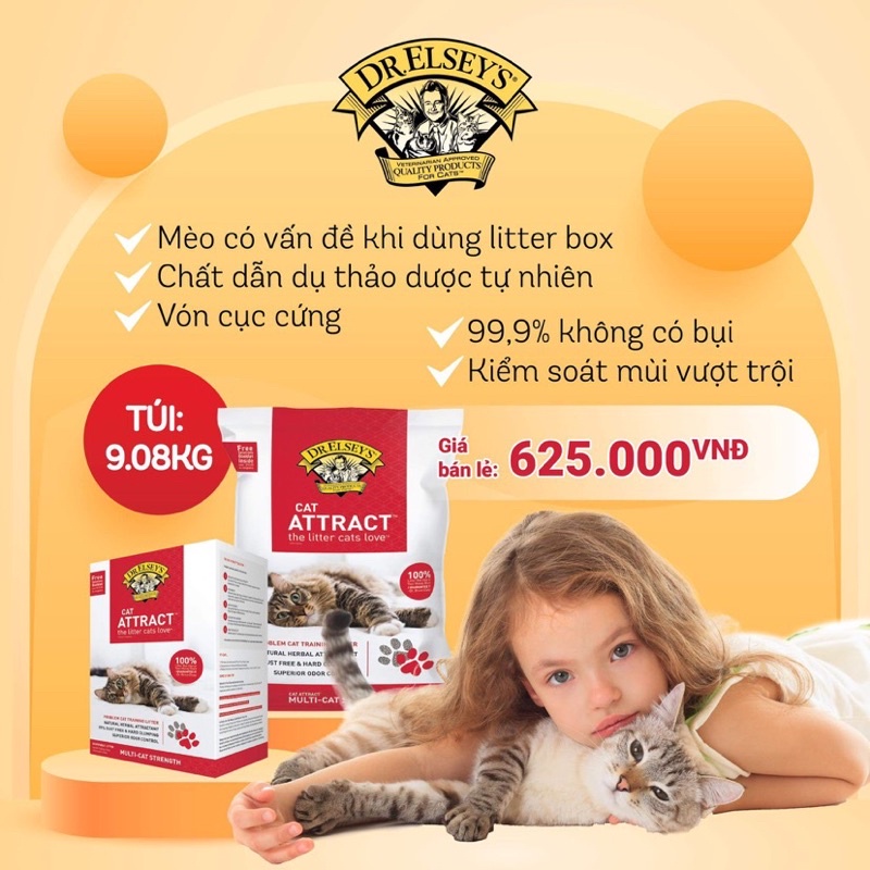 Cát vệ sinh không bụi DR ELSEY’s Ultra