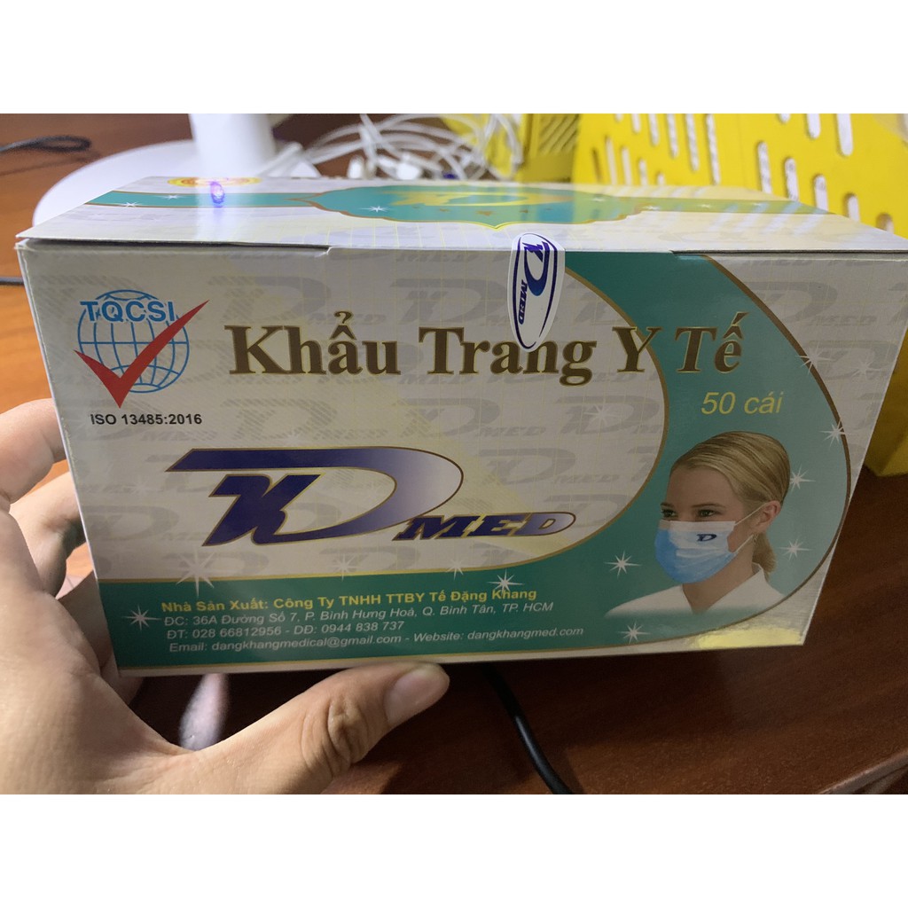 Khẩu trang y tế 4 lớp Đặng Khang hộp 50 cái