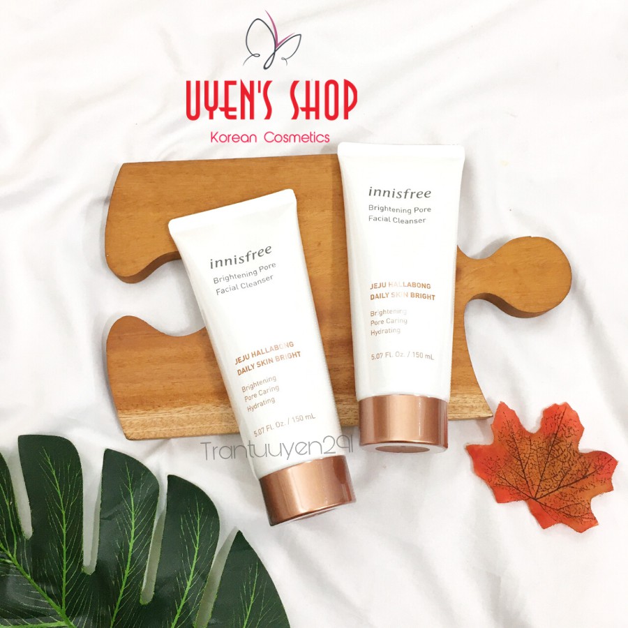 (Mẫu mới) Sữa rửa mặt Innisfree Brightening Pore Facial Cleanser 150ML