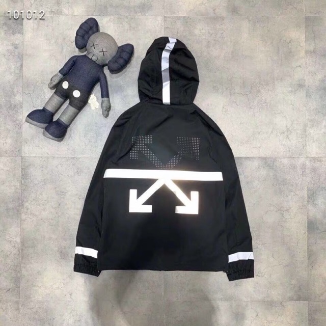 Áo khoác dù unisex form rộng phản quang Chữ X ulzzang Wind