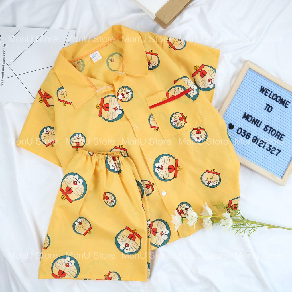 Đồ mặc nhà pijama hình DORAEMON DOREMON dễ thương cute MON0138