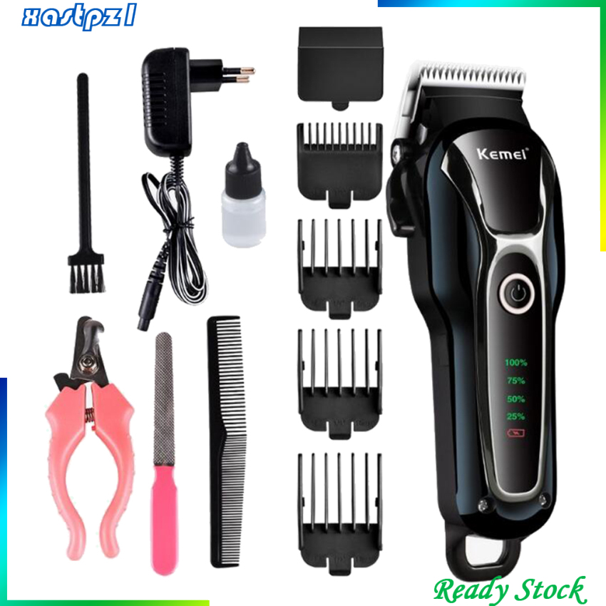 [Ready Stock]Professional Electric Pet Hair Trimmer Dog Hair Clipper Grooming Set