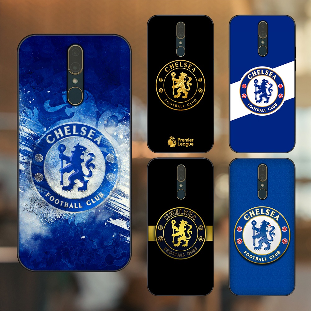 Ốp lưng Oppo F11 viền đen in hình Chelsea FC