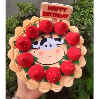 Bánh kem vải nỉ handmade