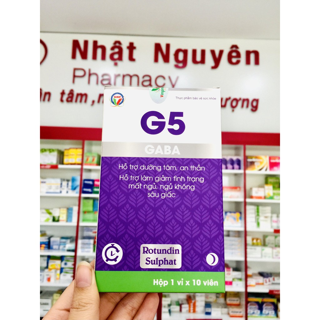 G5 GABA - Hỗ trợ làm giảm tình trạng mất ngủ, ngủ không sâu giấc, dưỡng tâm, an thần