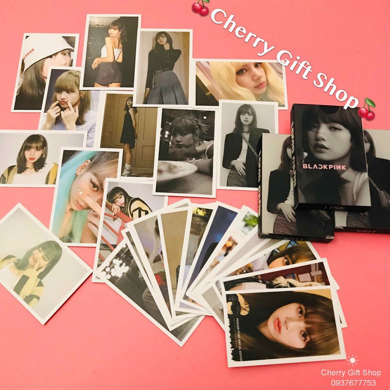 Bộ Lomo Card Black Pink Lisa Mẫu Mới Nhất