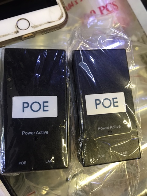 Nguồn POE 48v0,5A kèm dây