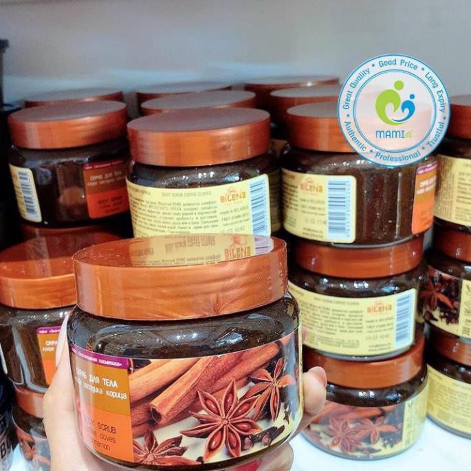 Gel (380g) tẩy da chết toàn thân chiết xuất quế hồi, cafe cho người từ 18 Krasota Gel Scrub Coffee Cinnamon Cloves, Nga | BigBuy360 - bigbuy360.vn