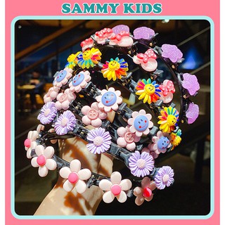 Băng đô cài tóc đính hoa phong cách Hàn Quốc đáng yêu cho nữ SAMMY KIDS P48