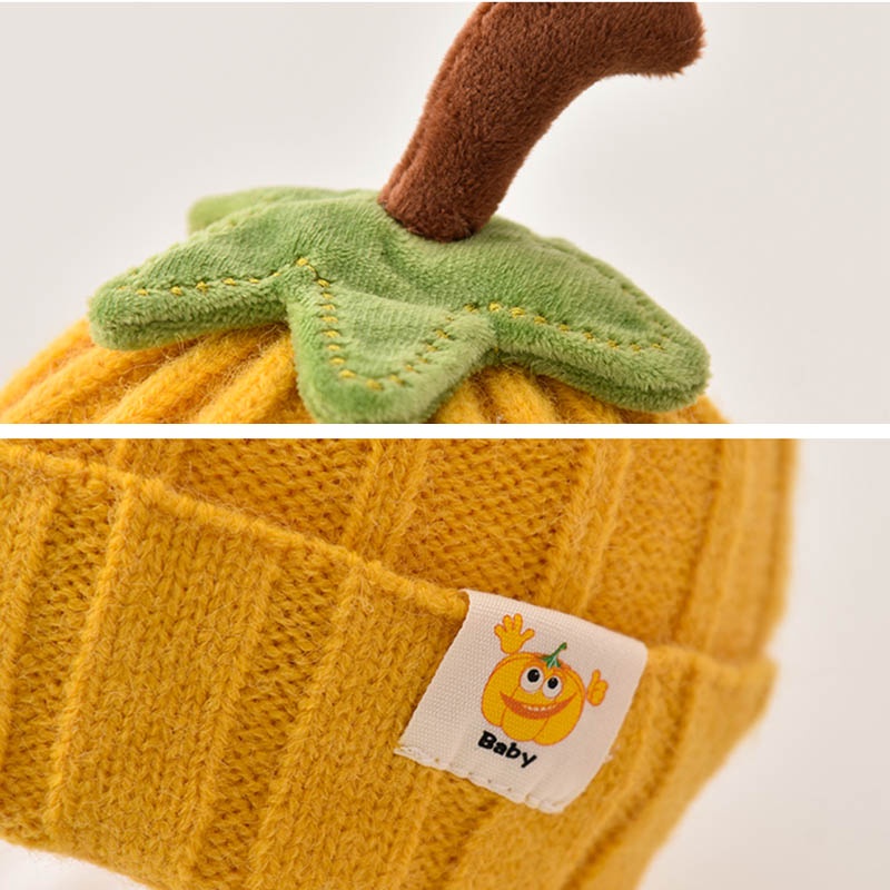 Mũ Beanie Dệt Kim Mềm Mại Giữ Ấm Mùa Thu Đông Phong Cách Hàn Quốc Dễ Thương Cho Bé Trai Và Gái 1-4 Tuổi