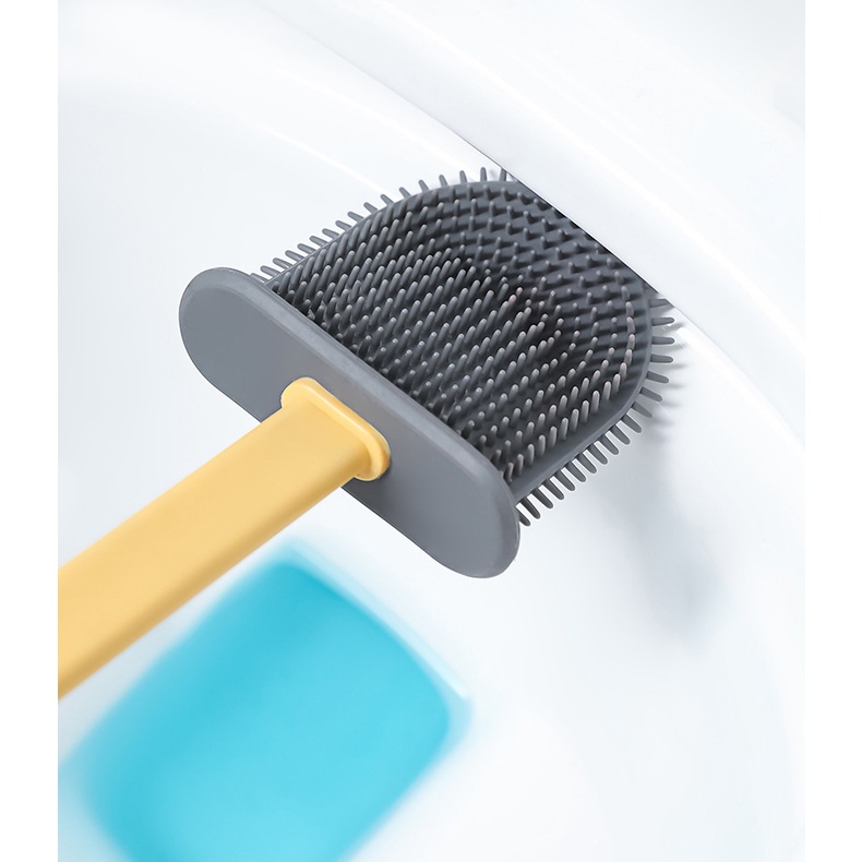 Cọ Vệ Sinh Toilet Nhà Tắm Hình Đám Mây Cao Cấp Kèm Hộp Dán Tường Tiện Dụng - Dumi Shop