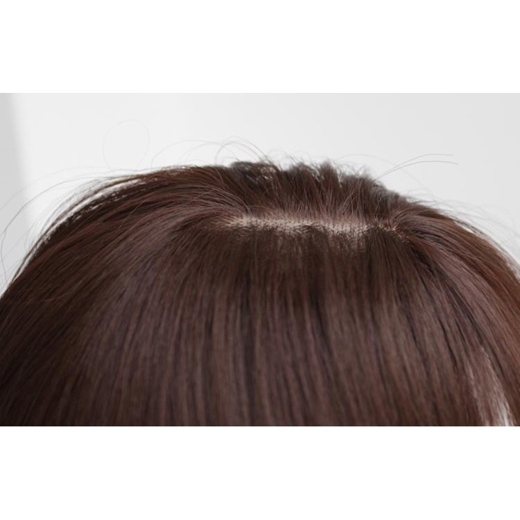 Tóc giả nữ nguyên đầu xoăn dài, tóc bộ cả đầu mái thưa 36