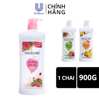 Sữa tắm dưỡng thể thiên nhiên trắng sáng da Hazeline 800g/900g