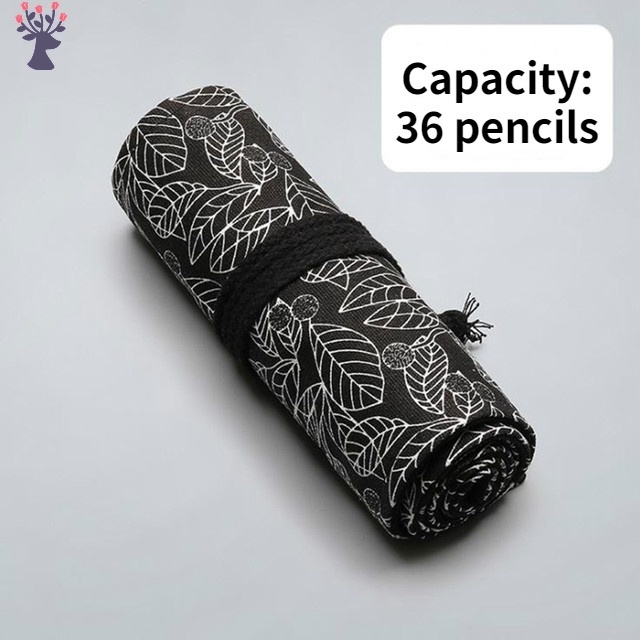 Túi Đựng Bút Chì 36 Ngăn Dạng Cuộn Họa Tiết Dễ Thương