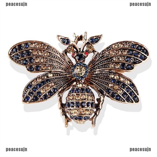 (PVN---NEW)Little Bee Insect Brooch Pin Rhinestone Crystal Brooch Pins Jewelry Gift Chic