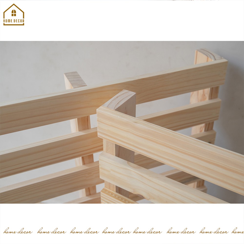 Giường Ngủ Pallet Gỗ Thông Xếp Gọn 10cm / Giường Gỗ Thông nhập khẩu Mới 100%
