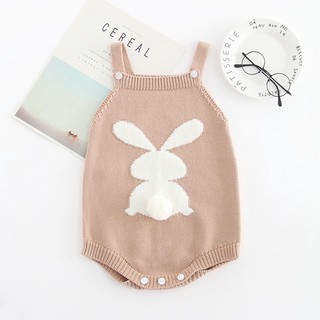 Bộ Áo Liền Quần Hình Con Thỏ Cho Bé