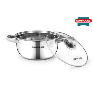 NỒI INOX 3 ĐÁY 24cm SUNHOUSE SH22124 – DÙNG ĐƯỢC CHO BẾP TỪ