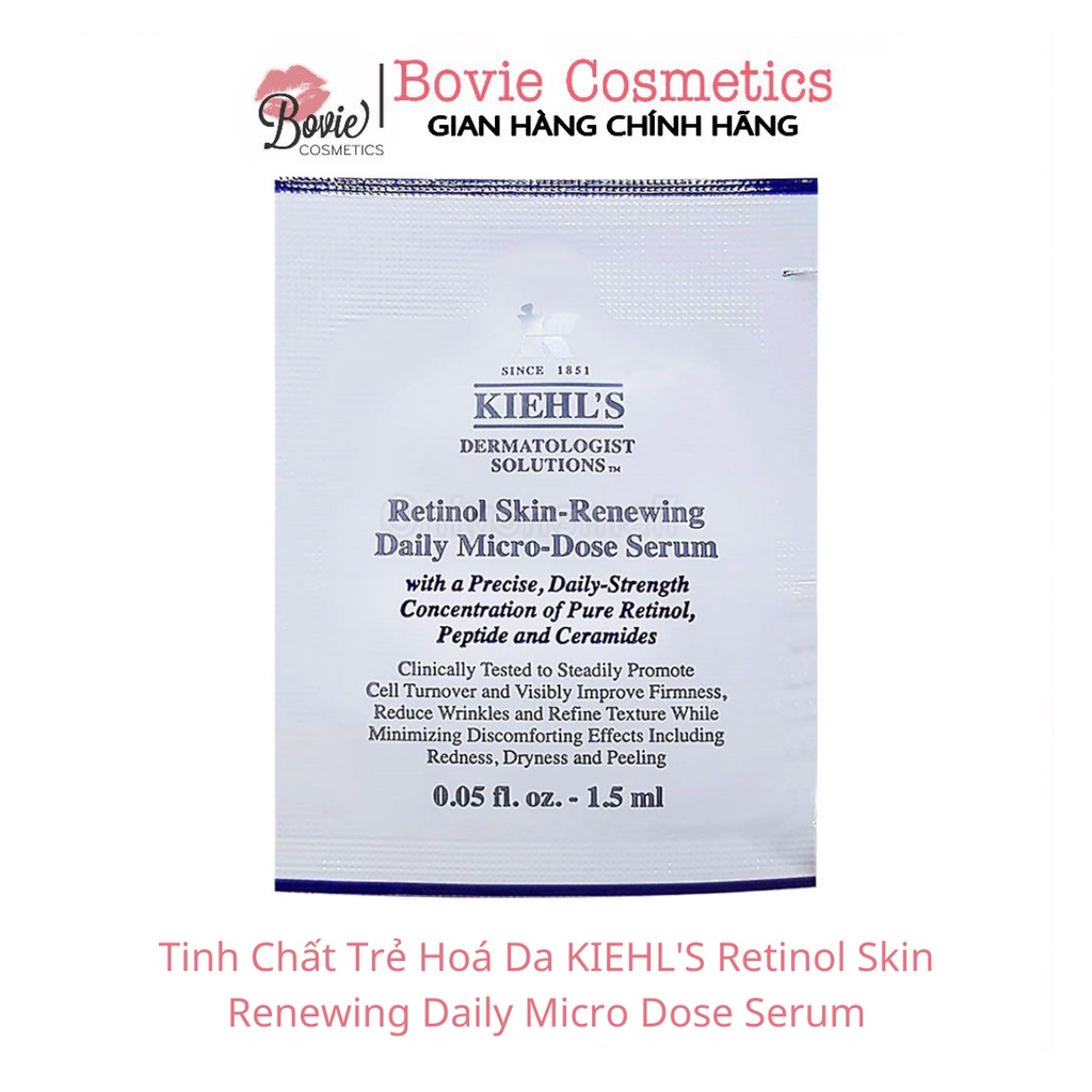 (Sample 1.5ml) Tinh Chất Trẻ Hoá Da KIEHL'S Retinol Skin Renewing Daily Micro-Dose Serum Kiehls