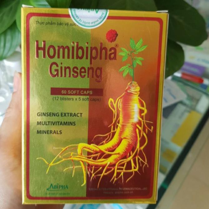 Homibipha ginseng bồi bổ cơ thể, người kén ăn, ăn k ngon, lao lực mất ngủ, bổ sung vitamin và khoáng chất