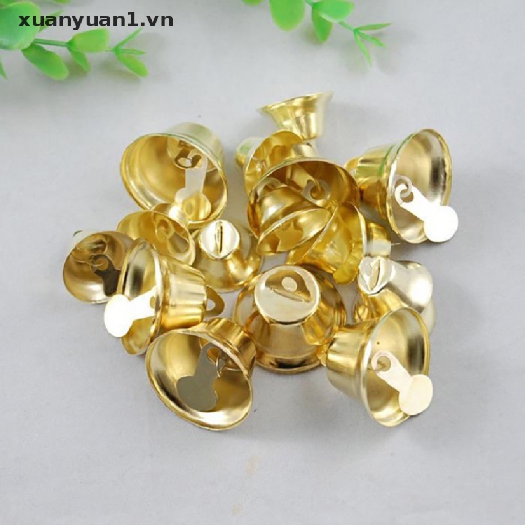 Chuông mini Mạ Vàng 10-50mm Trang Trí Giáng Sinh