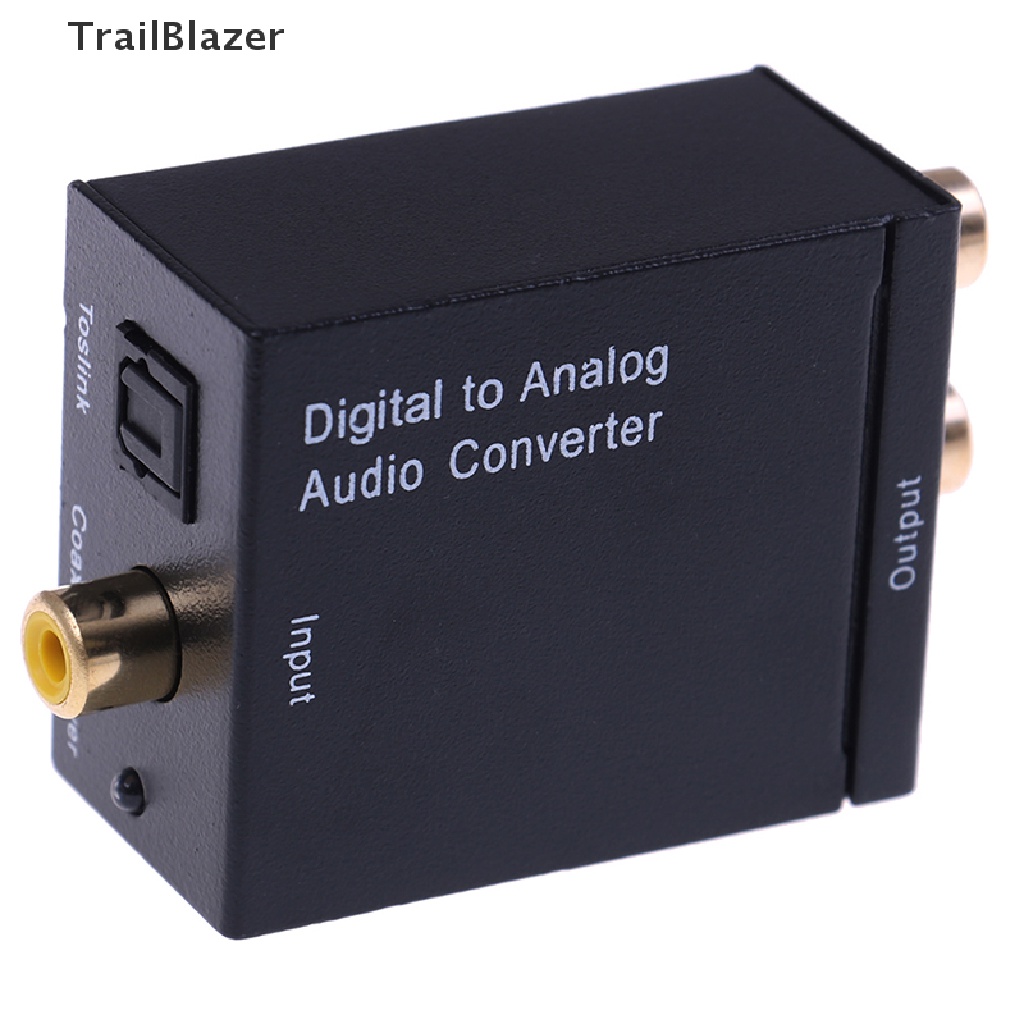 Tbvn Optical coaxial toslink digital to analog audio converter adapter RCA L/R Jelly