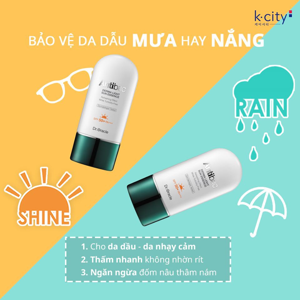 Kem Chống Nắng Da Dầu Mụn Hàn Quốc Antibac Derma SPF50+ PA+++ 60ml | BigBuy360 - bigbuy360.vn