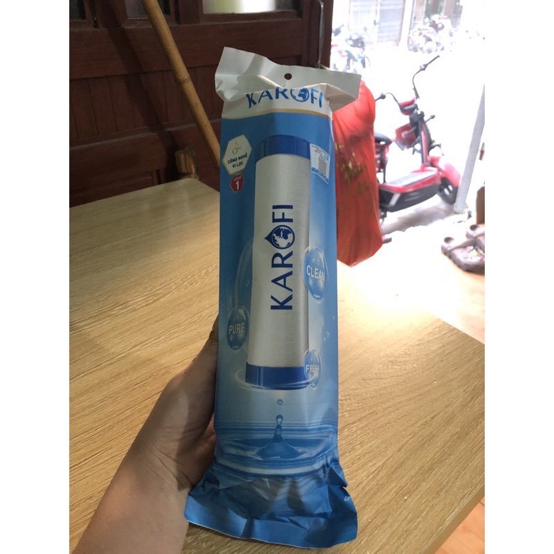 Lõi lọc nước số 1 karofi , lõi lọc thô pp1 5 micron (100%chính hãng)