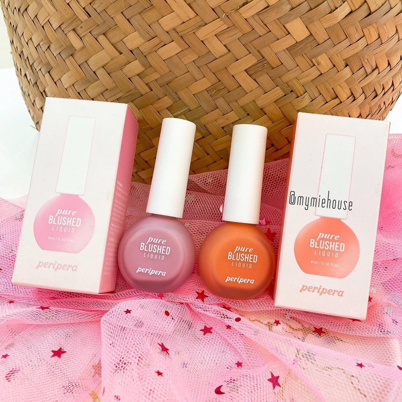 PERIPERA PURE BLUSHED LIQUID -MÁ HỒNG TÍM LỊM TÌM SIM HOT TREND