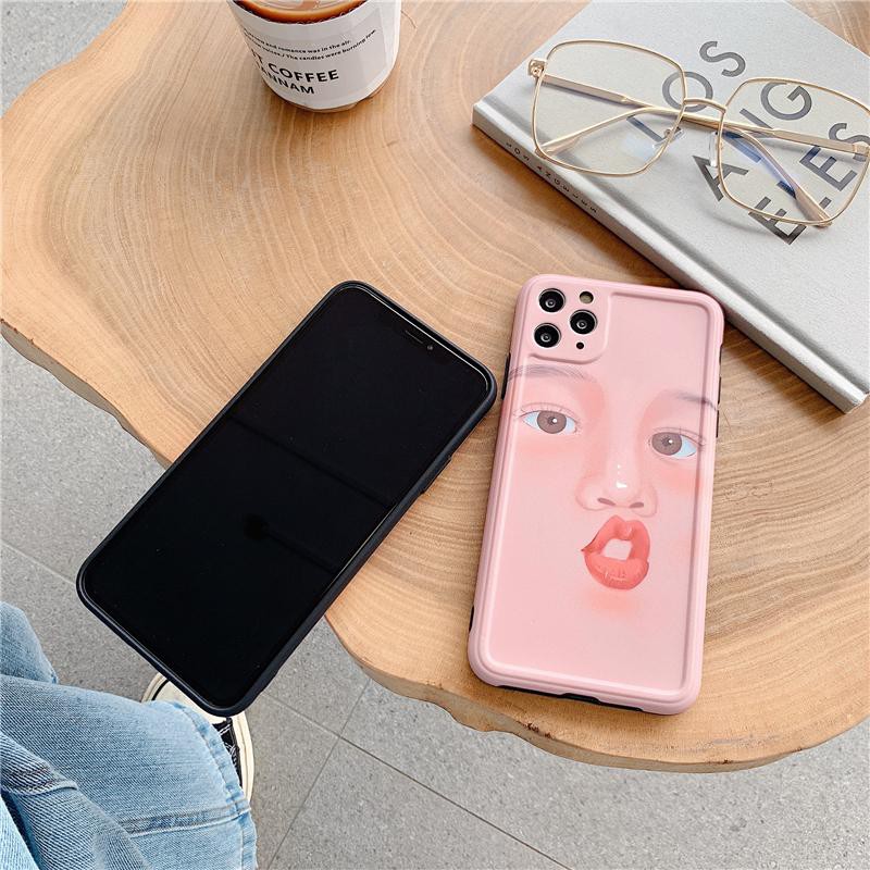 Ốp Lưng Silicon IMD Bảo Vệ Camera Emoji Funny