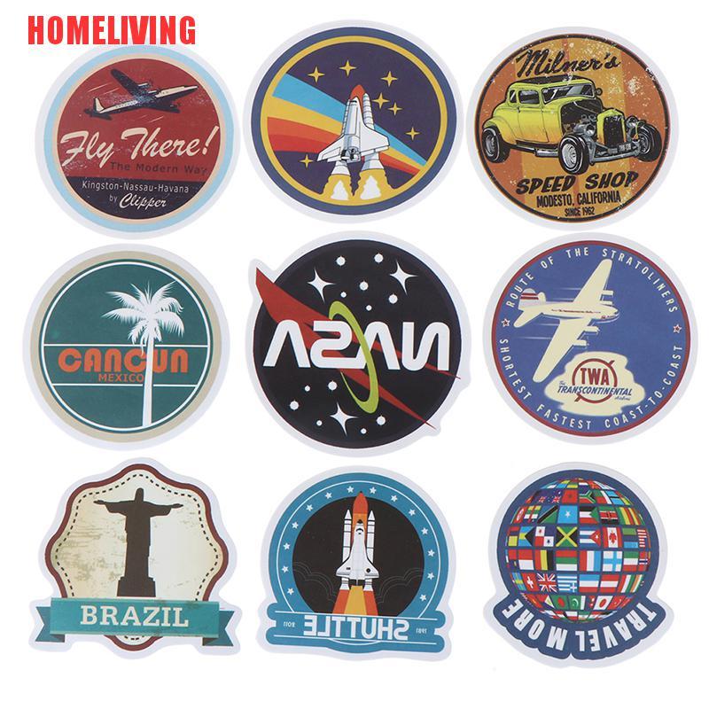 Bộ 50 Miếng Dán Màu Sắc Thần Kỳ Trang Trí Sổ Tay / Vali / Guitar / Laptop