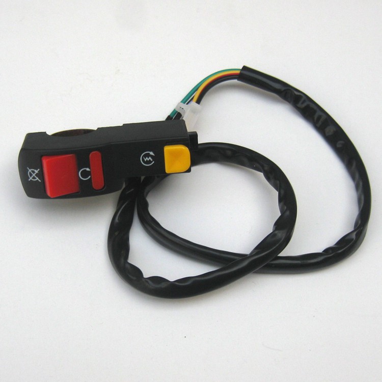 Công tắc mô tô xe máy 2 in 1 lắp ghi đông