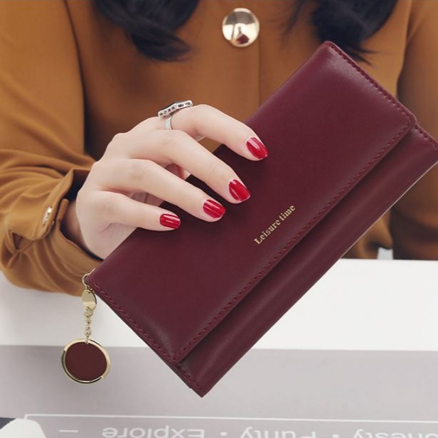 Ví Nữ Cầm Tay Thời Trang 💖VIDEO THẬT💖 Ví Nữ Dài Cầm Tay Da PU Cao Cấp, Tiện Dụng (VDD-19) | BigBuy360 - bigbuy360.vn