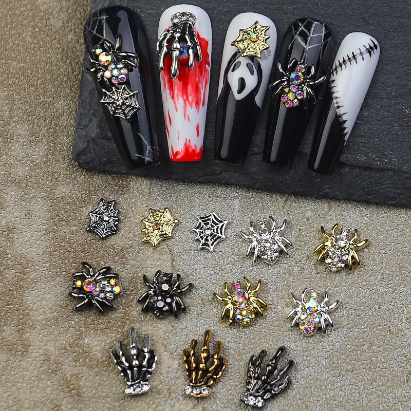 Set 20 / 50 Phụ Kiện Trang Trí Móng Tay 3D Chủ Đề Halloween