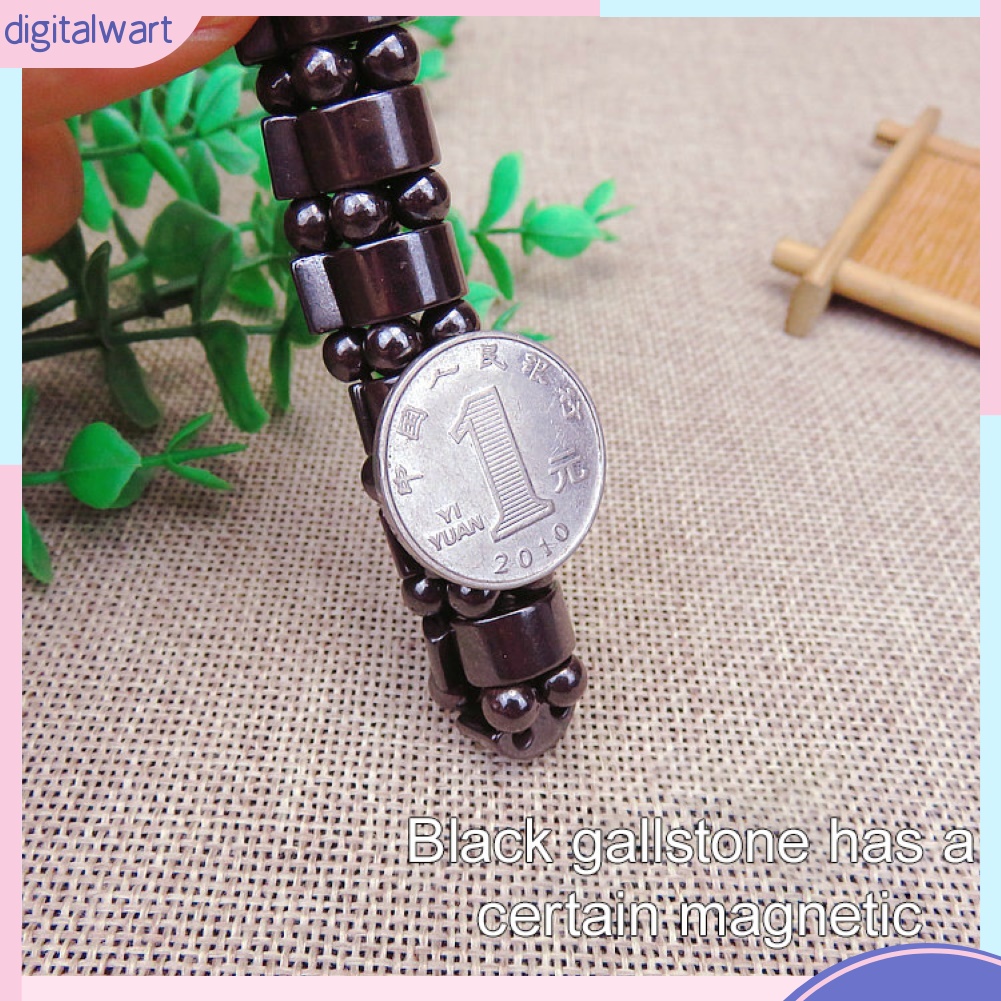 Vòng Tay Chuỗi Hạt Đá Hematite Nhân Tạo Thời Trang Unisex