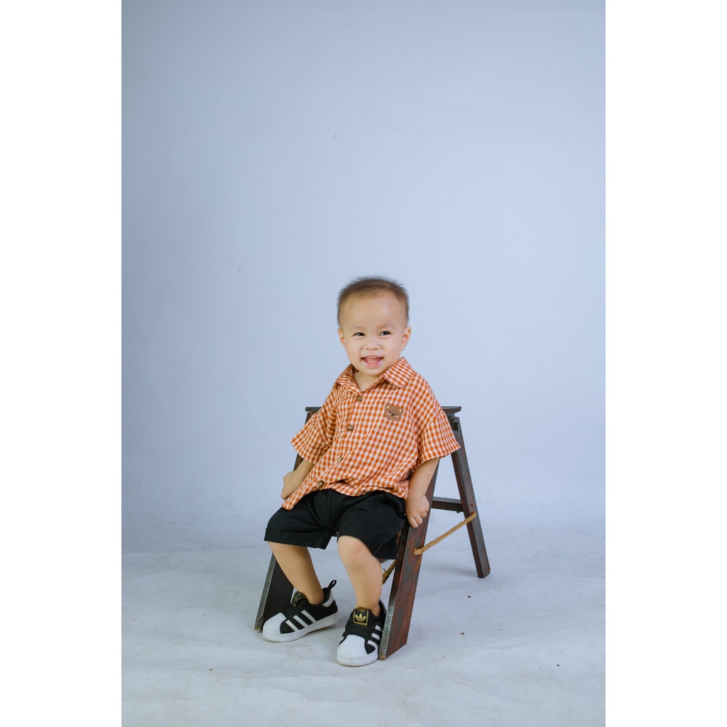 Đồ gia đình, đồ mẹ và bé, đồ đôi anh em, đồ cặp, áo sơ mi và váy caro kẻ đỏ đi tiệc, đi chơi Shushibaby