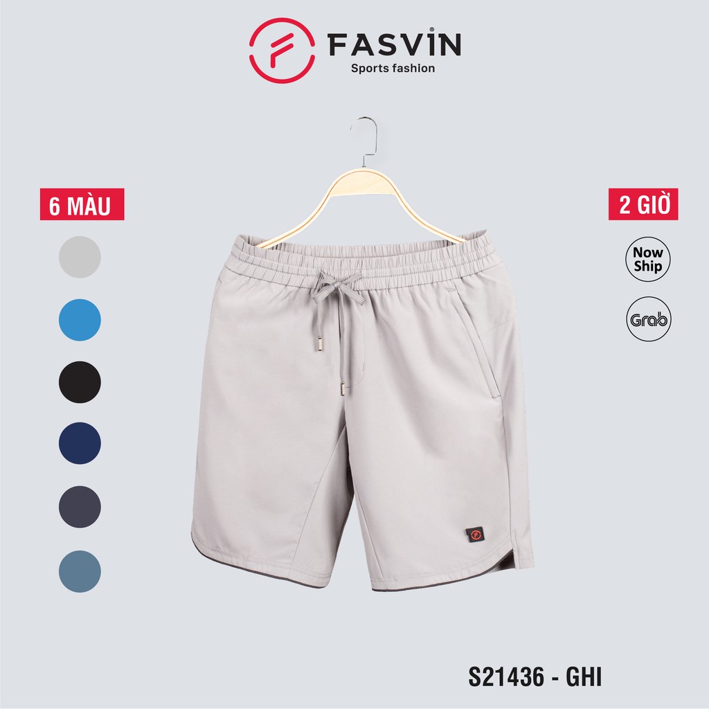 Quần đùi nam thể thao Fasvin S21436.SG vải gió chun mềm mại co giãn phù hợp hoạt động thể thao | BigBuy360 - bigbuy360.vn