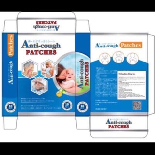 Miếng dán chống ho anti-cough patches hộp 10 miếng