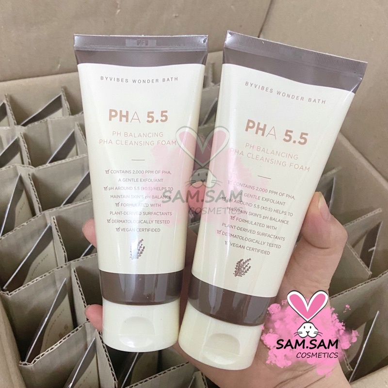 [Mẫu Mới Không Box] Sữa Rửa Mặt Cân Bằng Da PHA 5.5 pH Blancing PHA Cleansing Foam 130ml