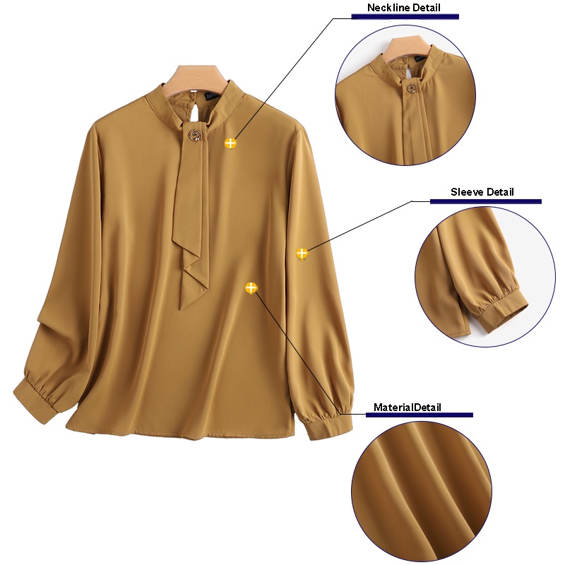 Áo kiểu nữ ZANZEA cổ tròn tay phồng cài nút sau lưng phong cách cổ điển thanh lịch thời trang