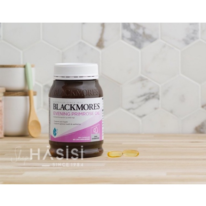 Viên Uống Tinh Dầu Hoa Anh Thảo (Cân bằng Hormone nữ giới) BLACKMORES - Evening Primrose Oil 190 Capsules
