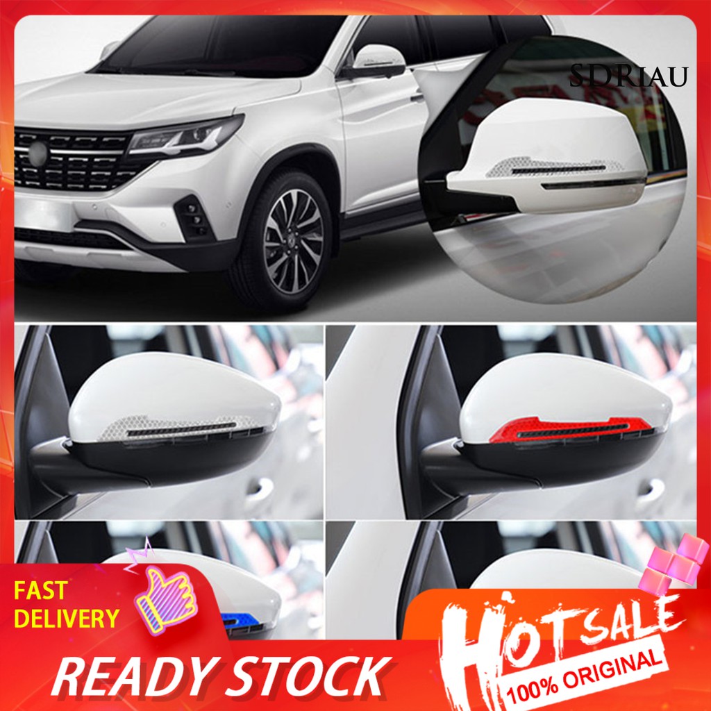 Bộ 2 Miếng Dán Phản Quang Cảnh Báo An Toàn Chống Va Chạm Cho Tay Nắm Cửa Xe Hơi