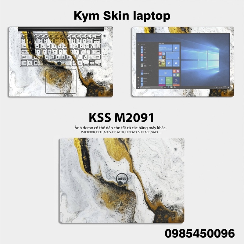 Skin Laptop Vân Đá - Dán Laptop Cắt Sẵn Theo Từng Kích Thước Máy