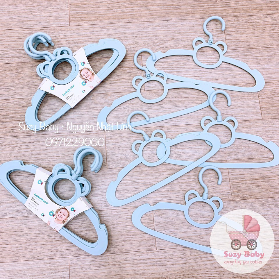 Móc nhựa treo quần áo trẻ em hình gấu Babyhood