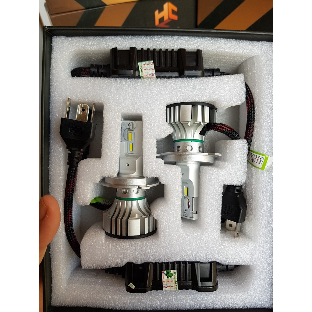 đèn led V9 ánh sáng trắng lắp oto đầy đủ chân cắm, siêu sáng-siêu bền