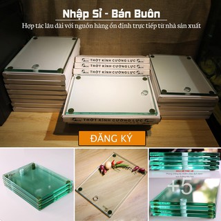 [Lỗi 1 Đổi 1 Độ Dày 12mm] Thớt Kính Cường Lực Trong Suốt GHOME Siêu Bền Cao Cấp