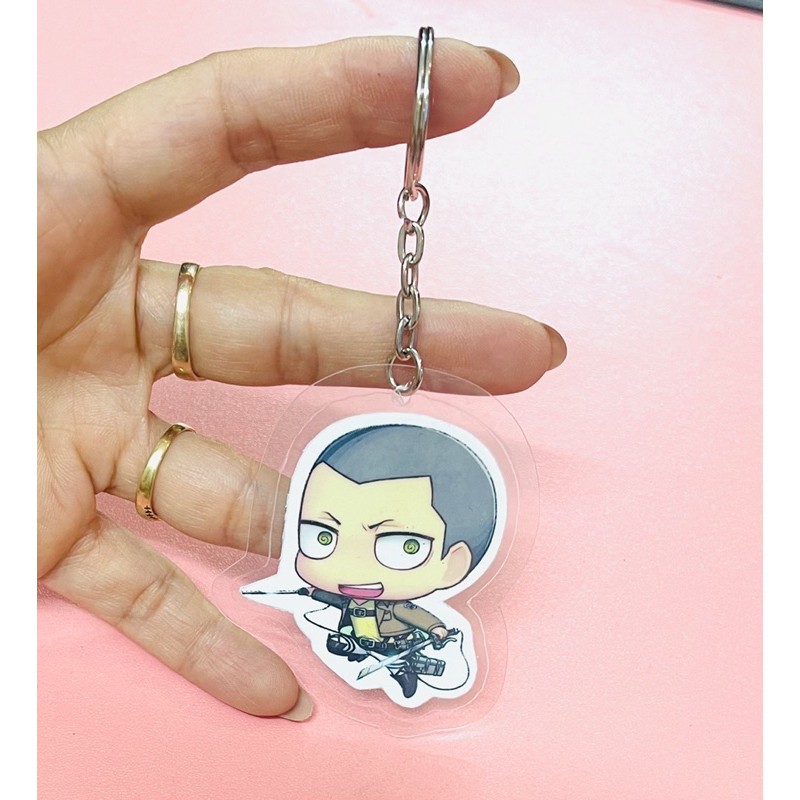 bộ 8 móc khoá anime attack on titan/ móc khoá treo attack on titan