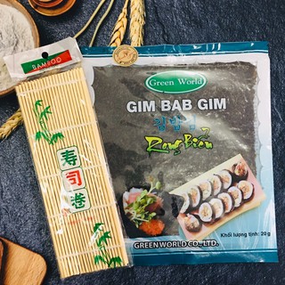 Rong biển kim cuộn cơm, cuộn kimbap Hàn Quốc gói 10 lá