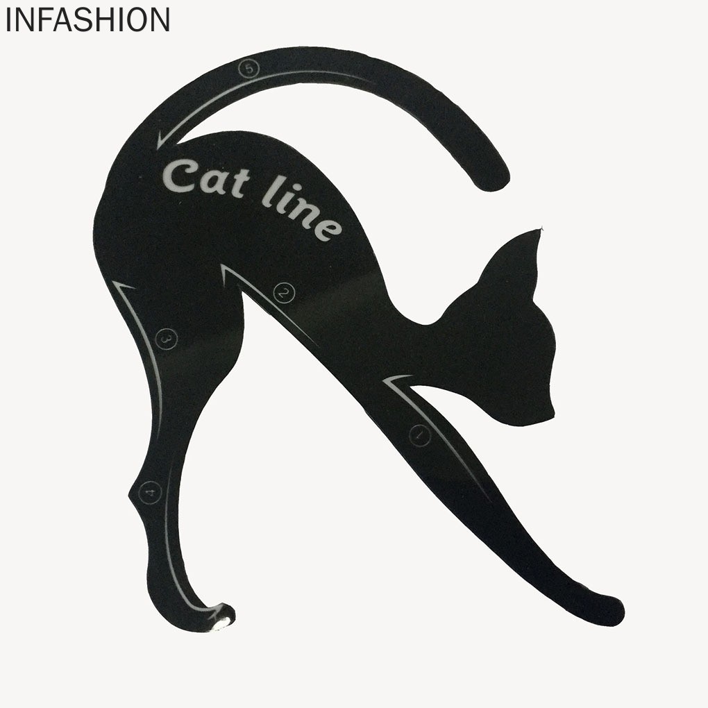 Bộ 2 khuôn kẻ mắt thiết kế hình mèo xinh xắn tiện dụng | BigBuy360 - bigbuy360.vn