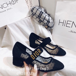 Giày cao gót 3p lưới bi fullbox